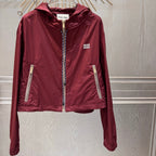 Miumiu 2026 Hooded Jacket Burgundy Polyester