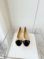 CC Ballet Flat Yellow Pastel Suede 238762