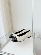 CC Ballet Flat White Fabric 238773