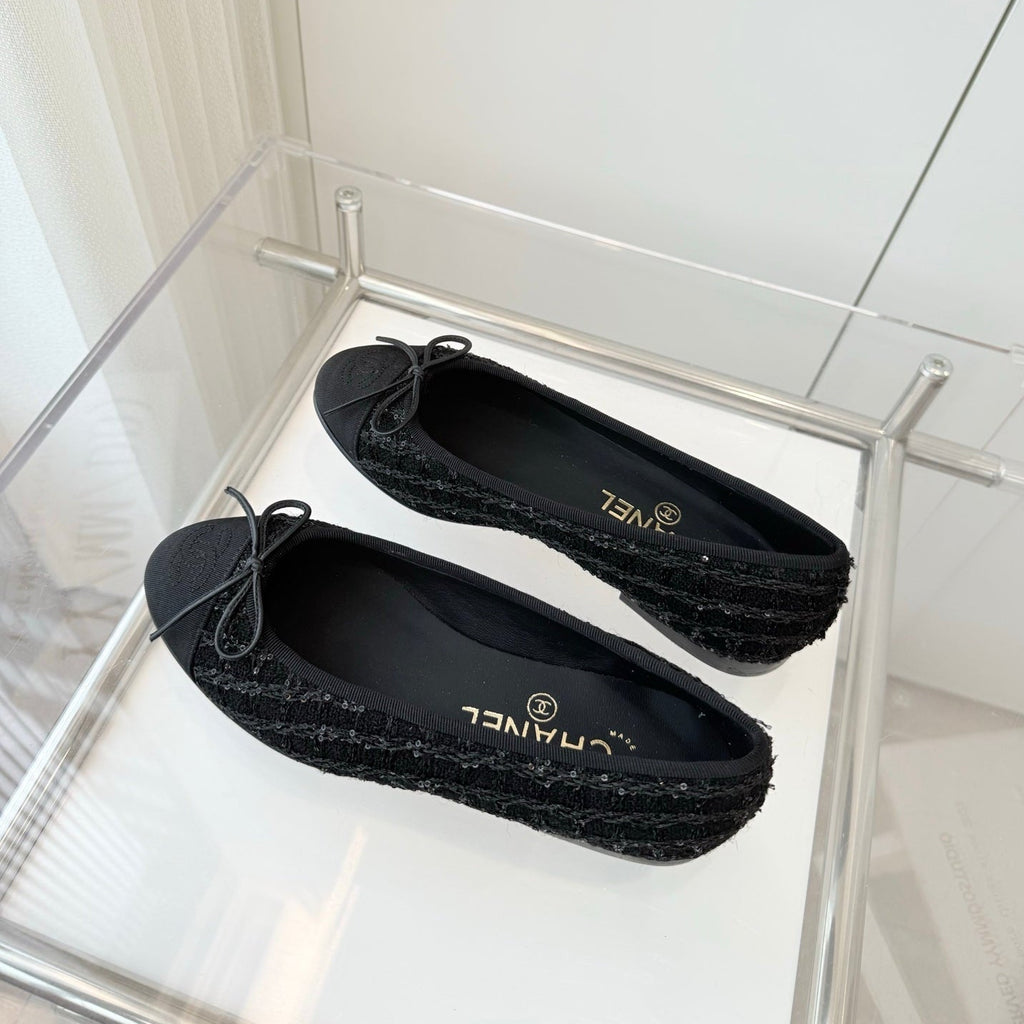 CC Ballet Flat Black Fabric 238779