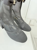 CC 25 Short Boot Black Mesh Fabric 411468