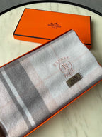 Scarf 180 CM In Light Grey White Mix Light Pink Caro Cashmere