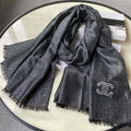 CC Scarf 210 CM In Black Cashmere 418353