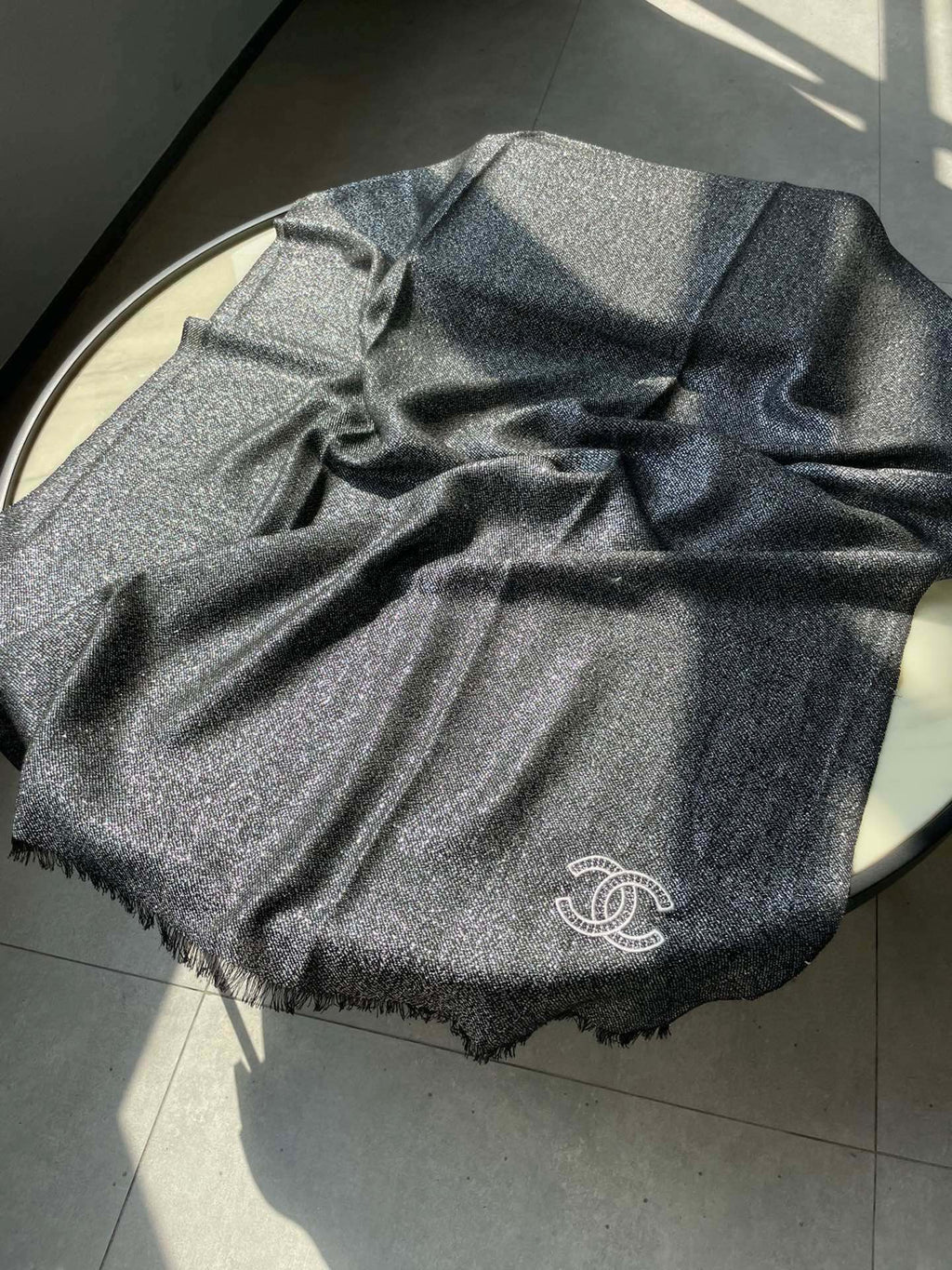 CC Scarf 210 CM In Black Cashmere 418353
