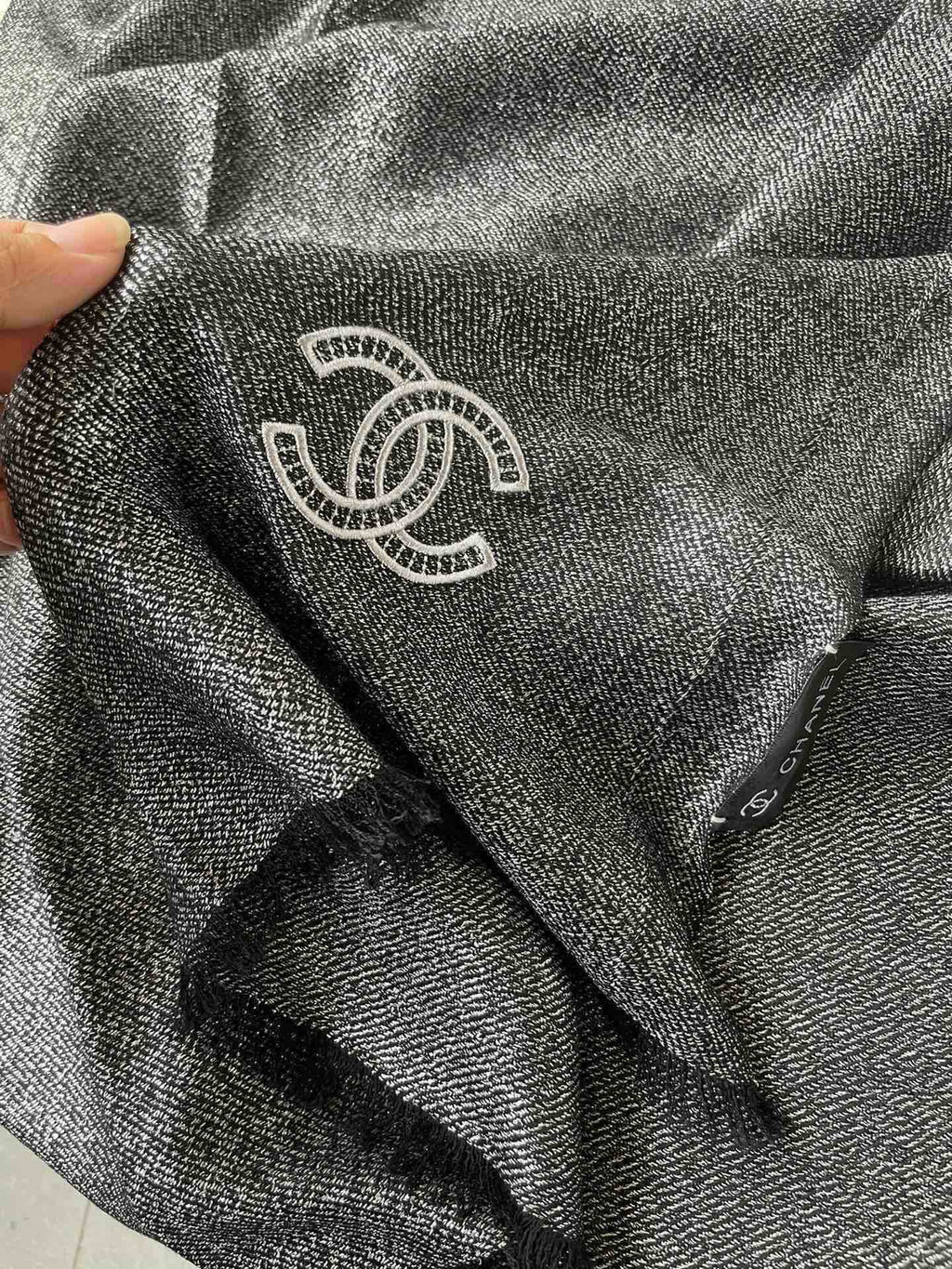 CC Scarf 210 CM In Black Cashmere 418353
