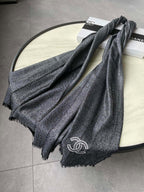 CC Scarf 210 CM In Black Cashmere 418353