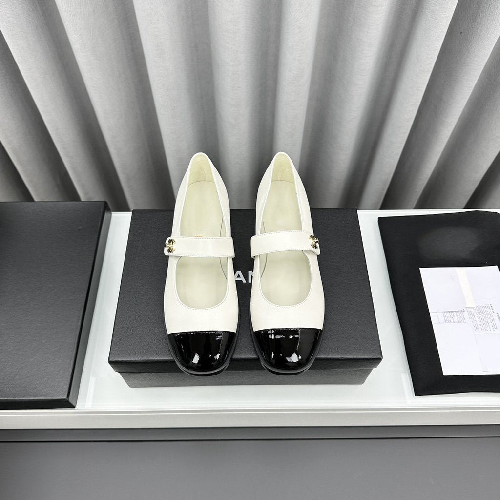 mary janes white black calfskin patent calfskin