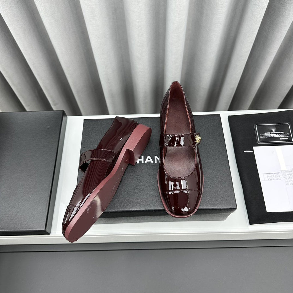 mary janes dark burgundy patent clafskin