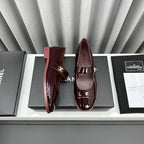 mary janes dark burgundy patent clafskin