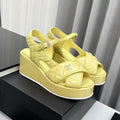 high heel sandals lime quilted lambskin 95