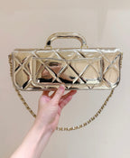 Chanel 2025 Bag 30cm Gold Shine Calfskin 345963