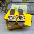 FF Signature 10 Yellow Brown Cotton Fibre Slide