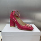 CD Miss Dior Pump 85mm Glossy Pink Cowhide