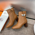 HM Saint Germain Ankle Boot 65mm In Gingerbread Calfskin  975167