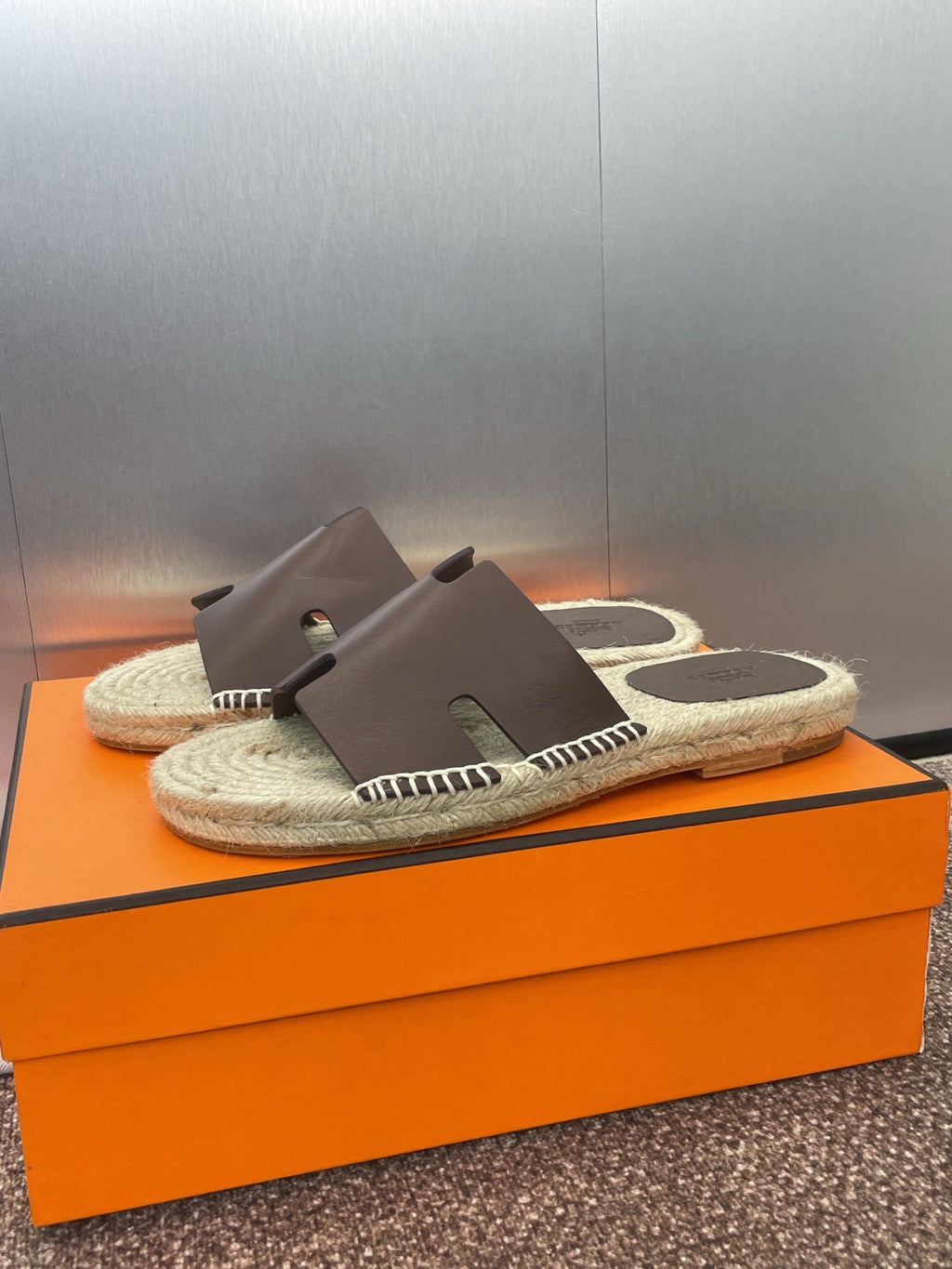 HM 25 Antigua Espadrilles Chocolate Calfskin