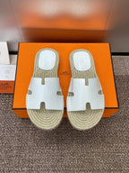 HM 25 Antigua Espadrilles White Calfskin