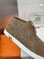 HM 25 Klicker Sneaker Brown Woolen Calfskin 373016