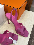 HM 26ss High Heel Sandals 105 Purple Cowhide 607112