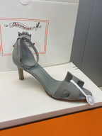HM 26ss High Heel Sandals 70 Ash Gray Cowhide 607124