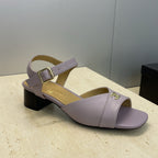 CC 26 Heeled Sandal 45mm Purple Beige Sheepskin 607475