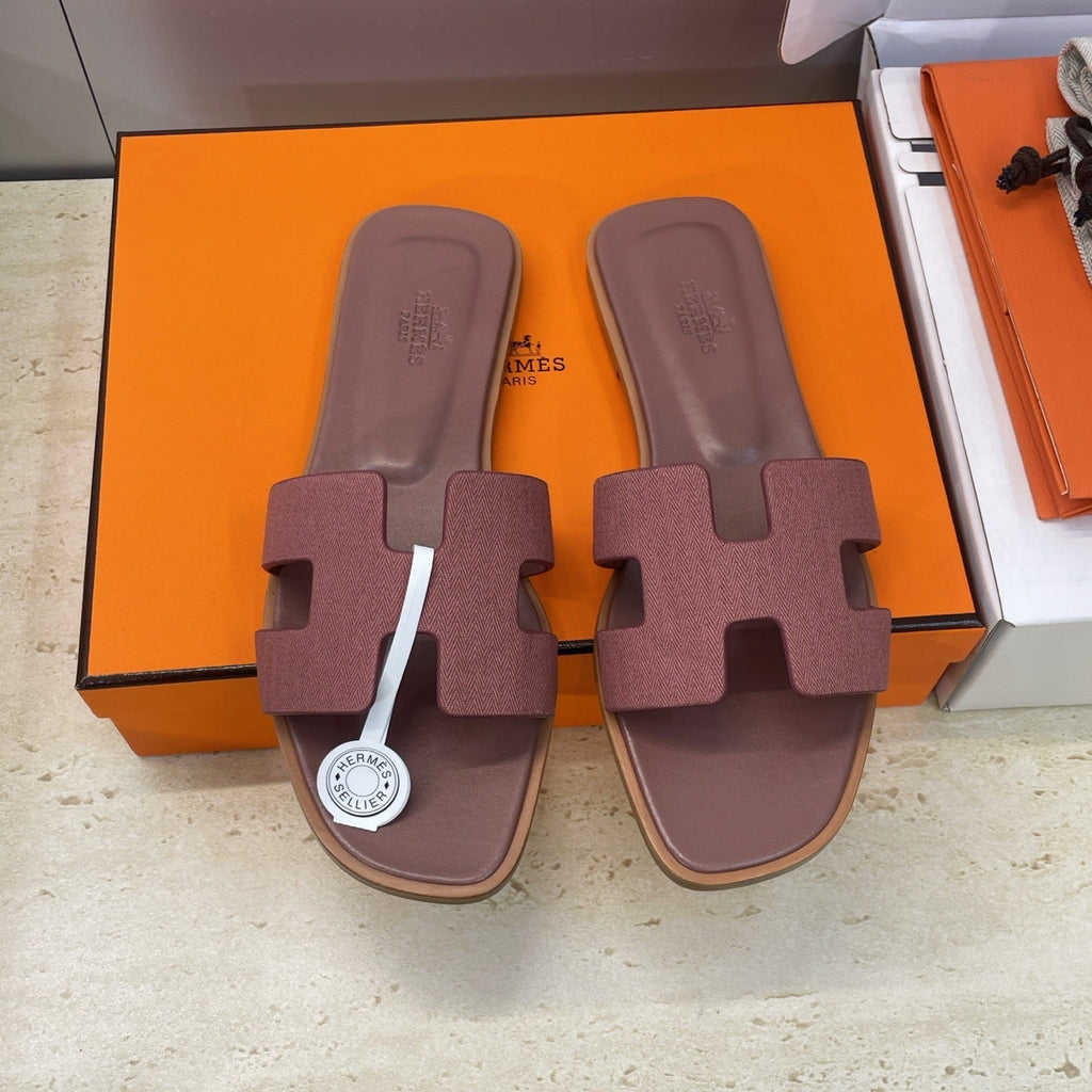 HM 26ss Oran Sandals Reddish Brown Calfskin 607236