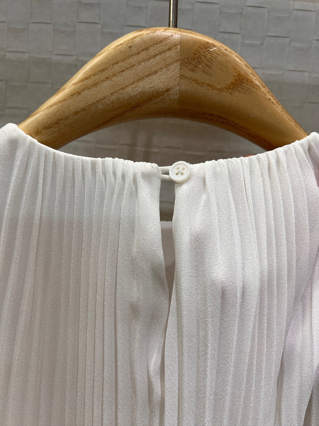 Loewe Sleeveless Vest Dress White Polyester