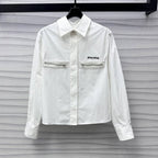 Miu White Cotton Shirt