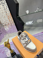 LV Trainer Sneaker Brown Grey Cowhide