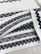 LV 25 Pattern T-shirt White Black Cotton