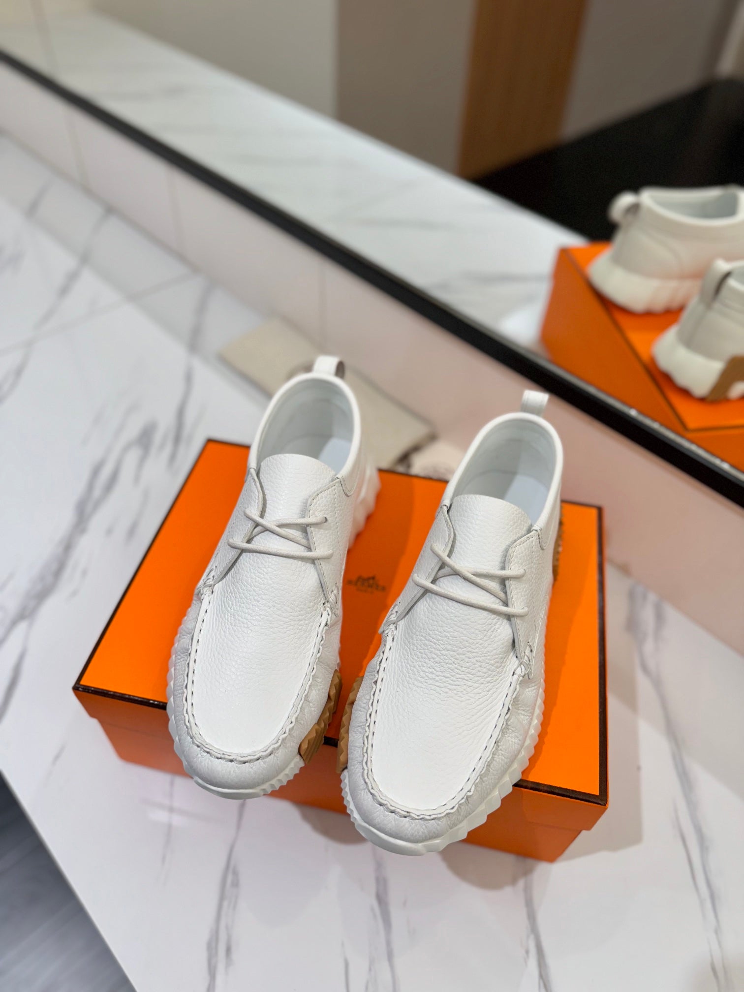 HM Increase Sneaker White Cowhide 983031