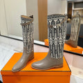HM Jumping Boot 20mm In Brown Beige Cowhide 992369