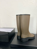 CC High Boots Moss Green Khaki Mix Black Natural Rubber 949645