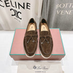 LP SUMMER CHARMS WALK LOAFERS DARK BROWN SUEDE