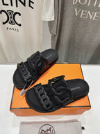 EXTRA SANDAL BLACK CALFSKIN