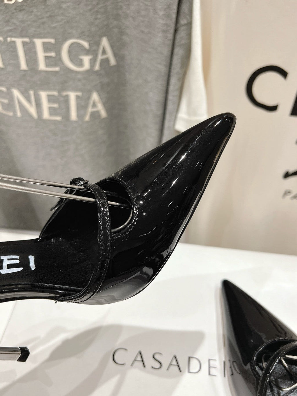 Casadei 25 Slingback 10.5cm Patent Calfskin