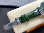 Rolex Perpetual 39mm Silver Green Dial