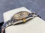 Datejust 31mm Yellow Gold Steel Diamond Bezel Champagne Dial Diamond Numerals