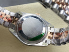 Datejust 31mm Pink Gold Steel Diamond Bezel Aubergine Purple Dial