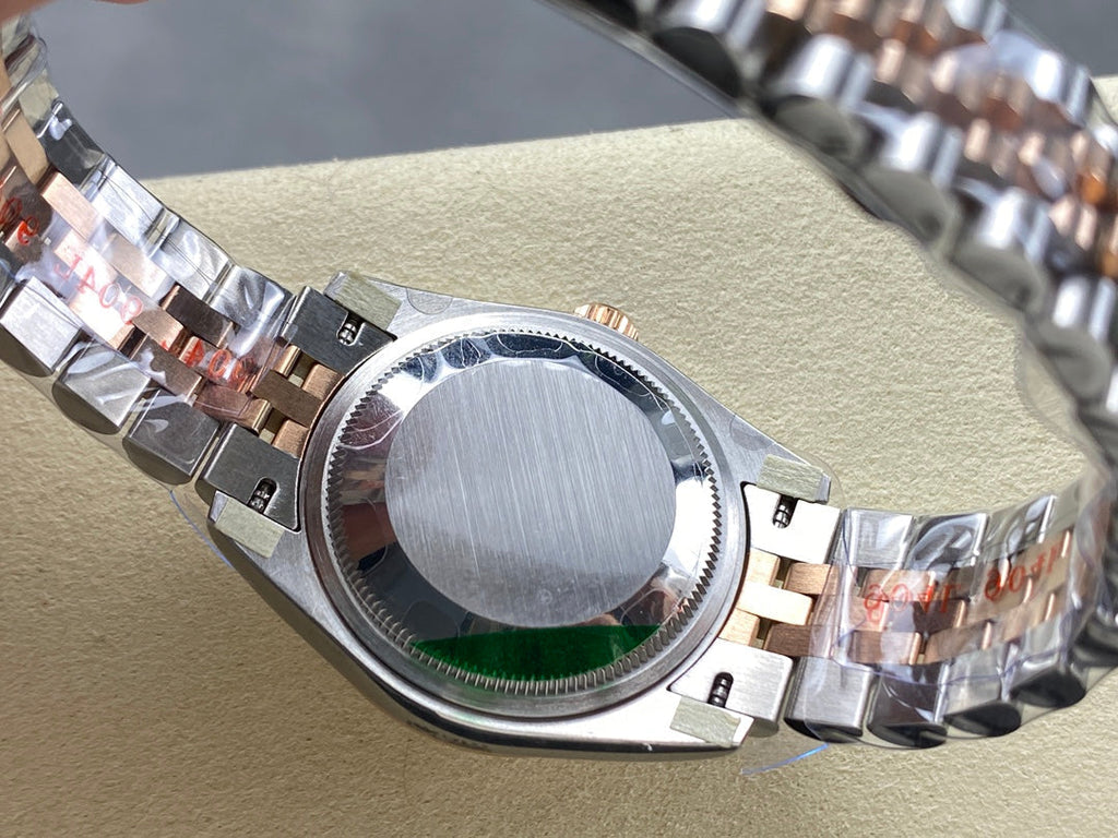 Datejust 31mm Pink Gold Steel Salmon Dial Diamond Numerals