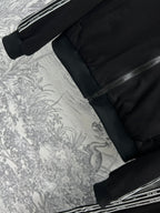 Miu Miu 25 Ribbon Stitching Suits Black Cotton