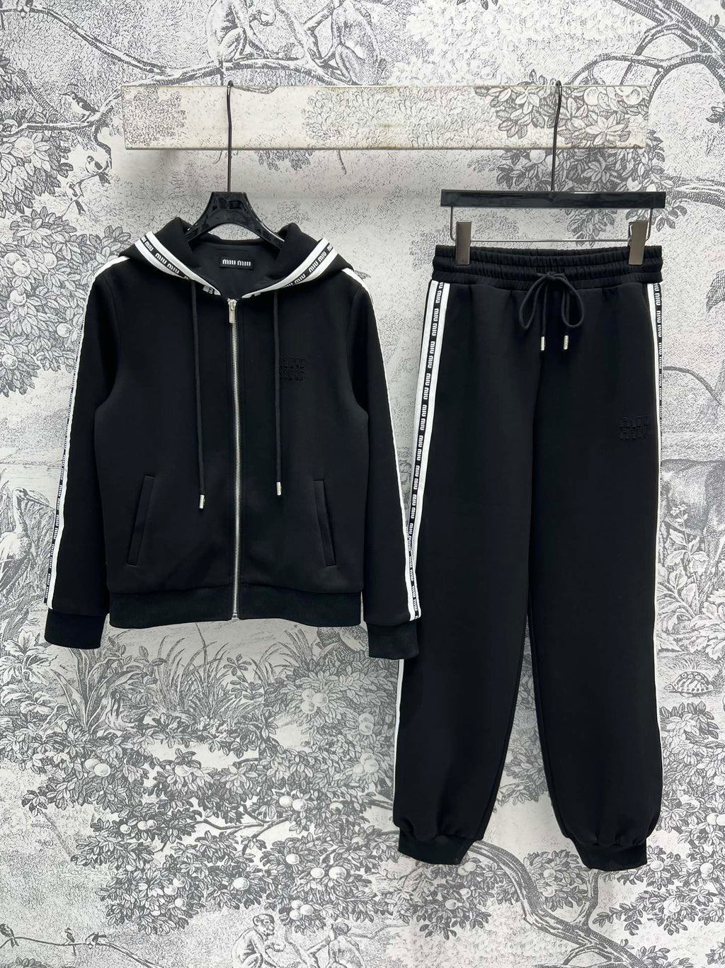 Miu Miu 25 Lazy Suits Black Cotton
