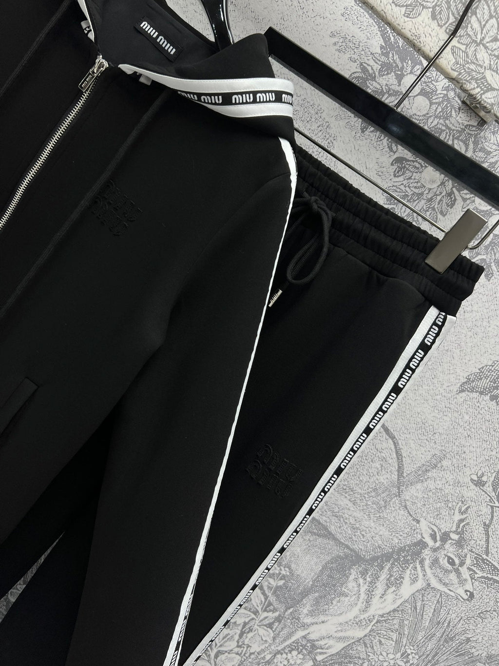 Miu Miu 25 Lazy Suits Black Cotton