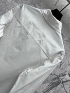 Loewe Logo Embroidered Shirt White Cotton