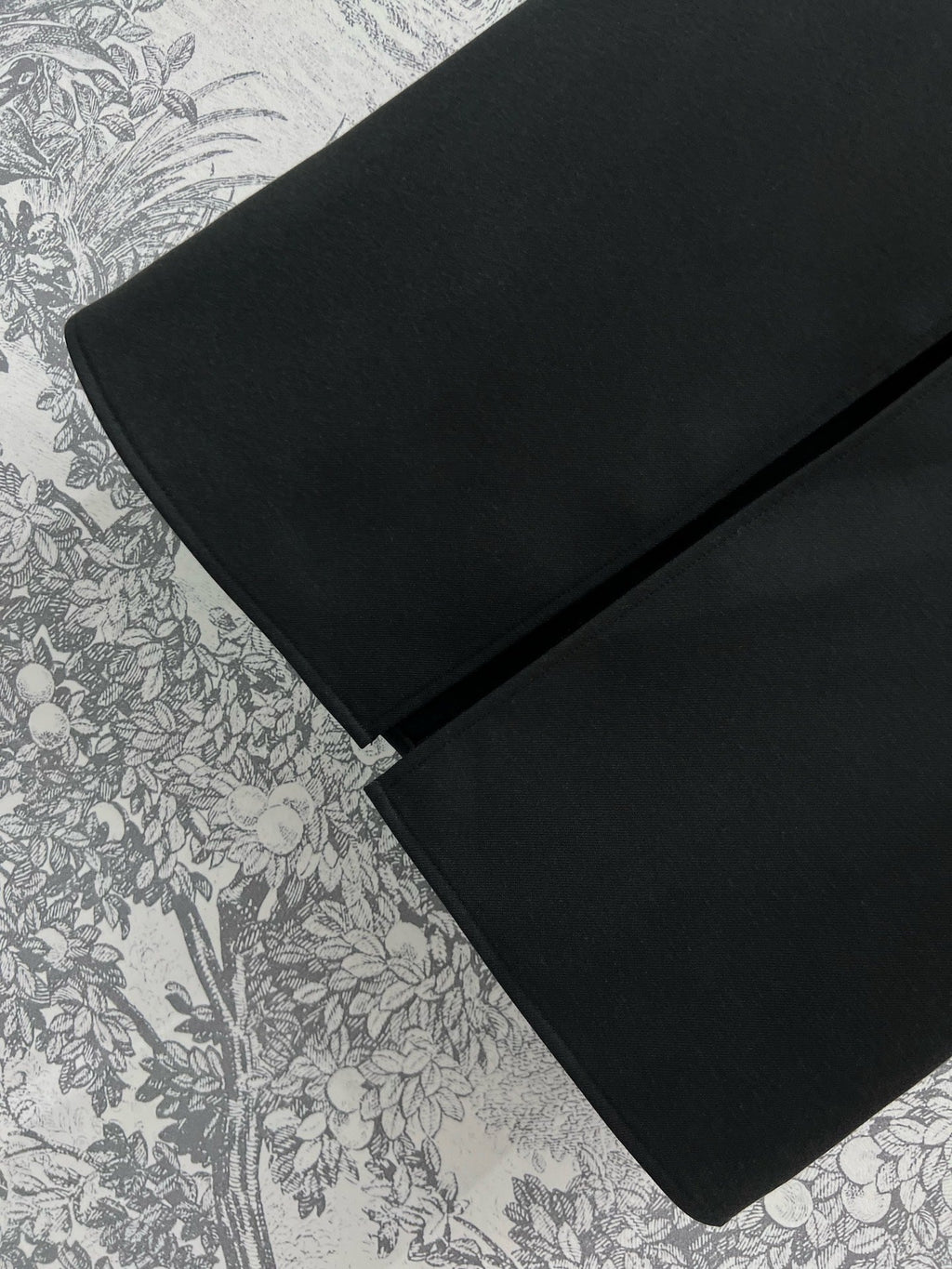LV 25  Long Skirt Logo Black Polyamide Wool