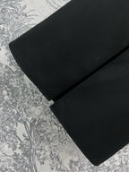 LV 25  Long Skirt Logo Black Polyamide Wool