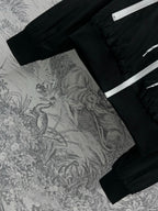 Prada 25 Hooded Triangle Logo Jacket Black Polyester
