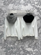 CD 25 Embossed Hoodie Jacket Polyester