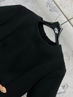 LV 25 Dress Black Polyester