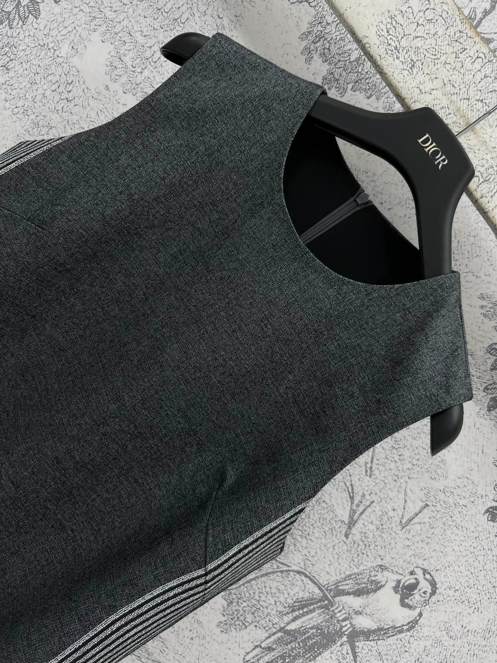CD 25 Vest Dress Dark Grey Polyester Cotton