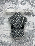 CD 25 Short-sleeved Short Top Black Polyester